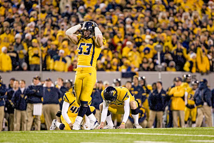 Pat McAfee after missing a kick in the 2007 Backyard Brawl.